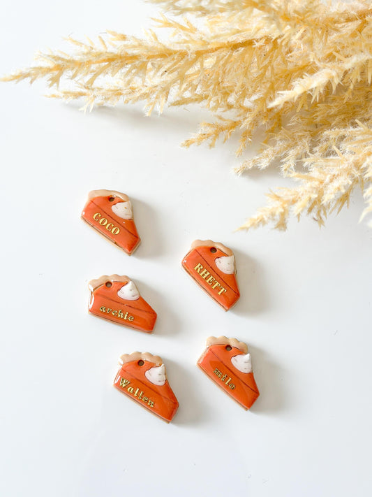 pumpkin pie slice | pet id tag