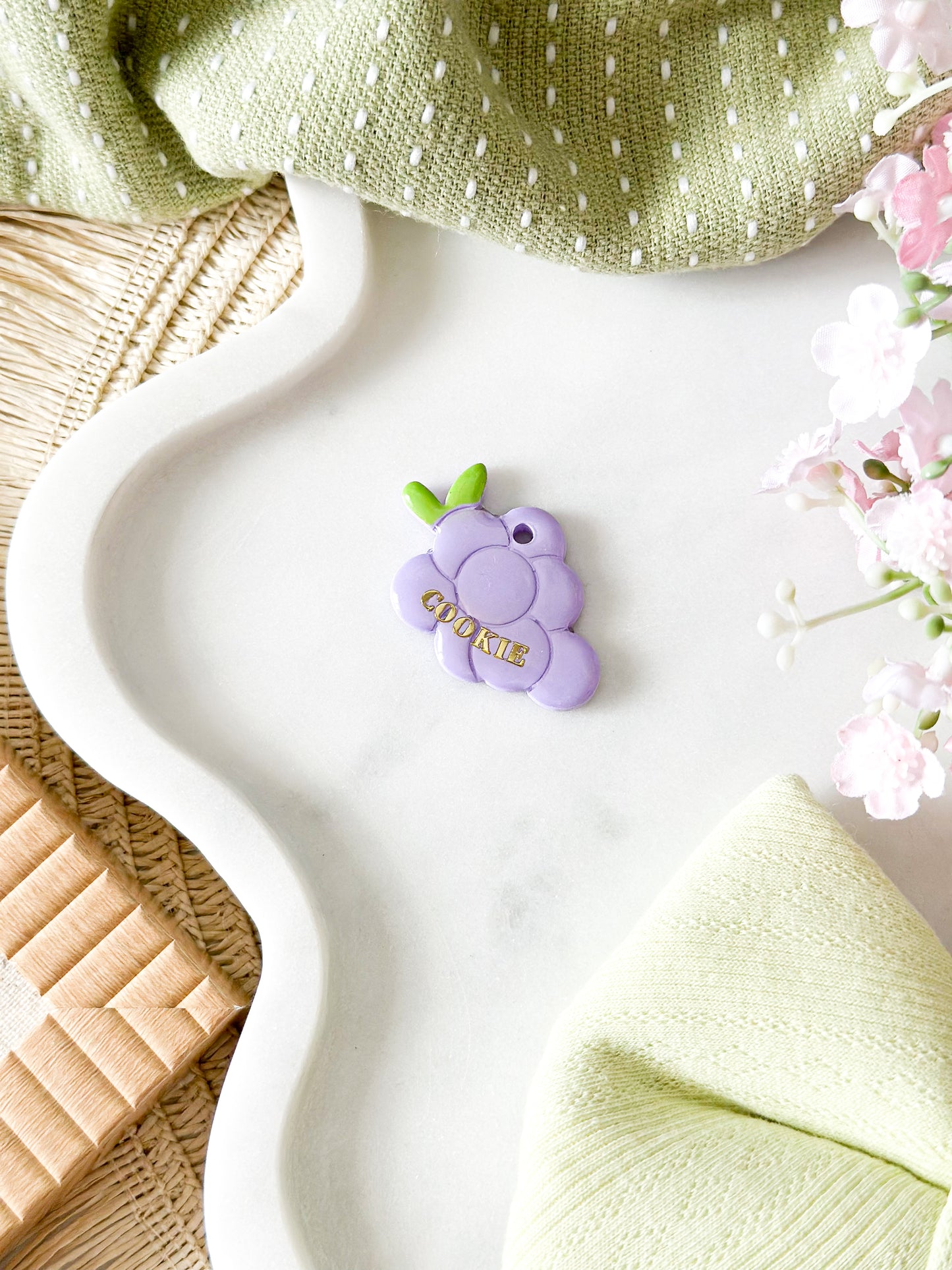 grapes | pet id tag