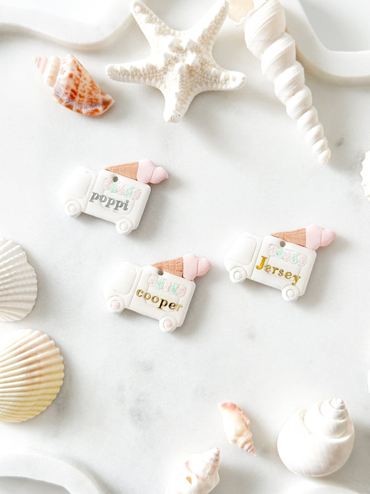 ice cream truck | pet id tag