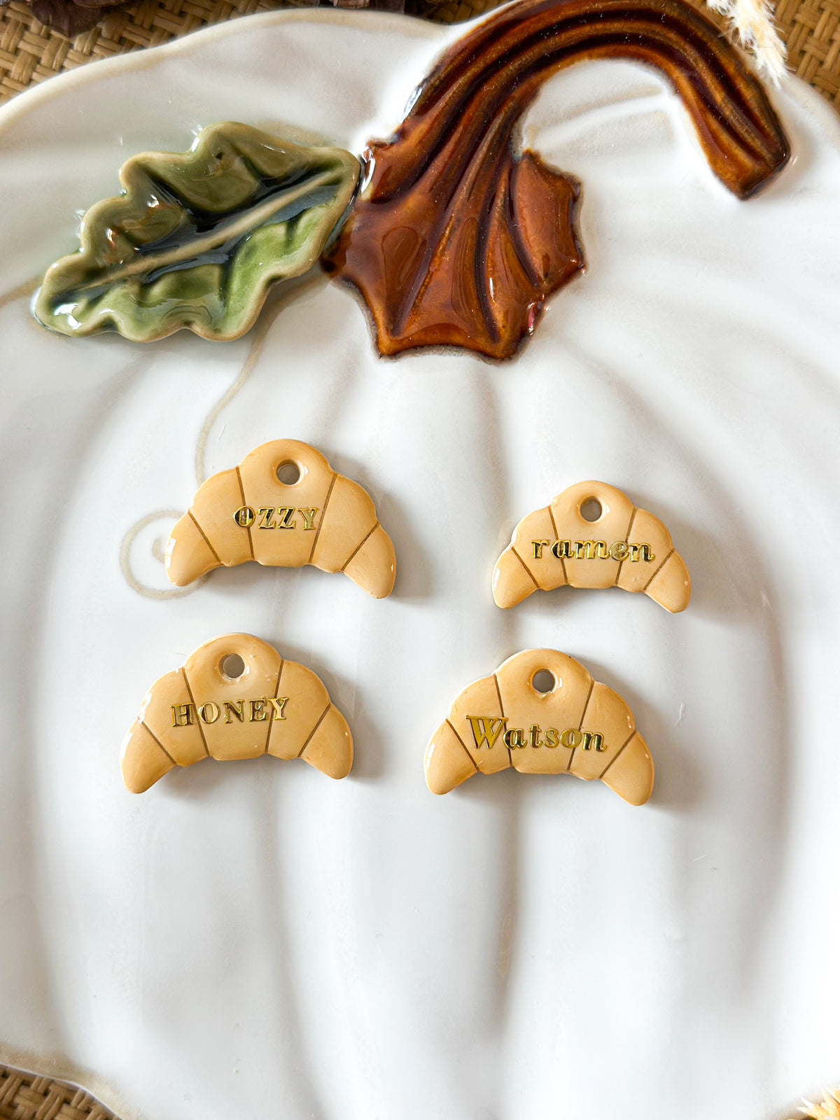 croissant | pet id tag