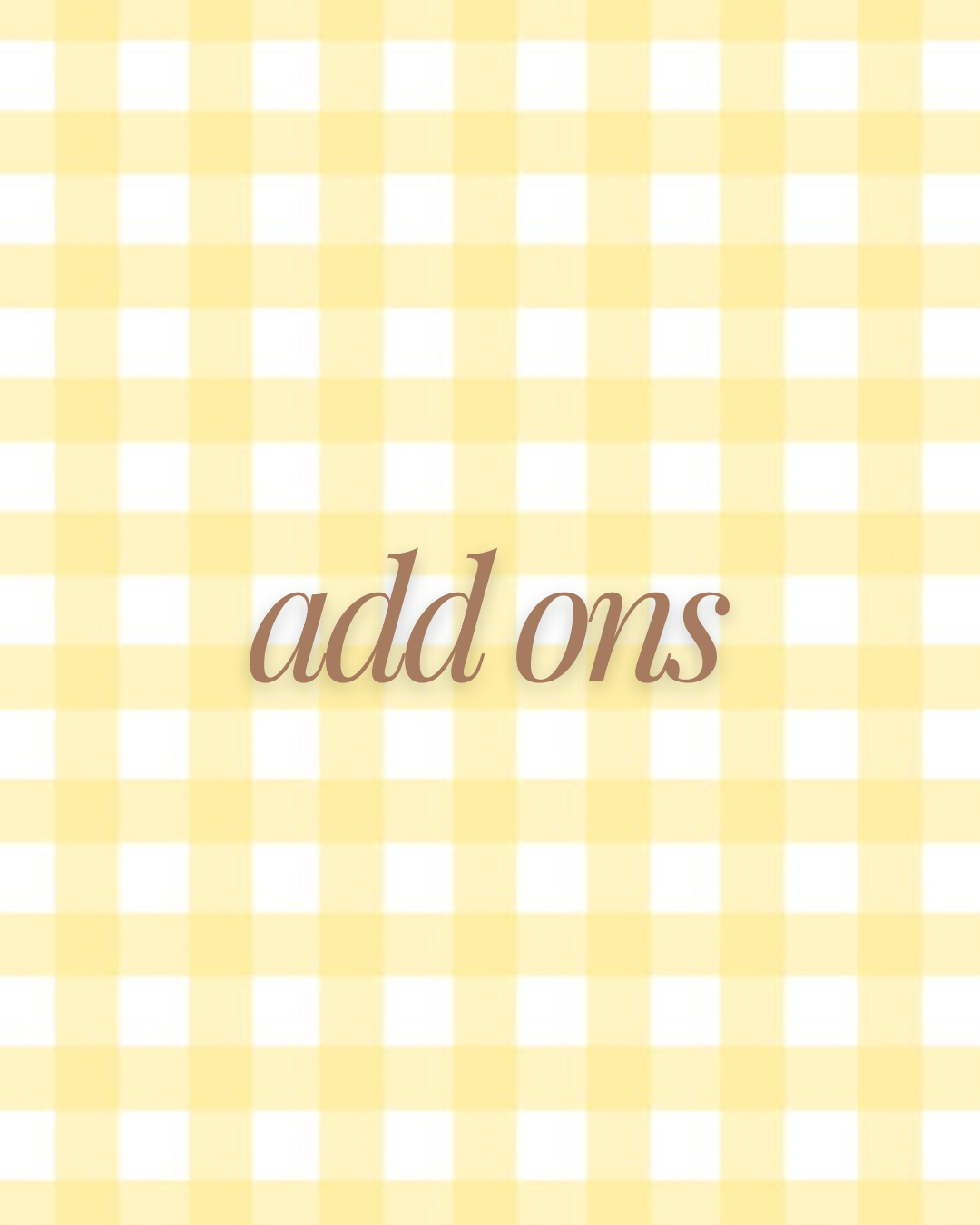 add ons