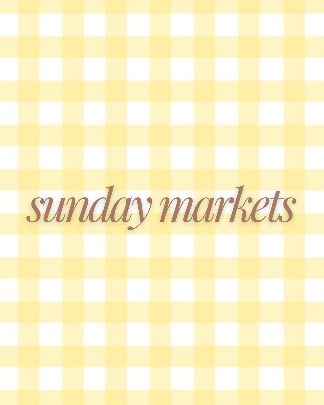sunday markets collection