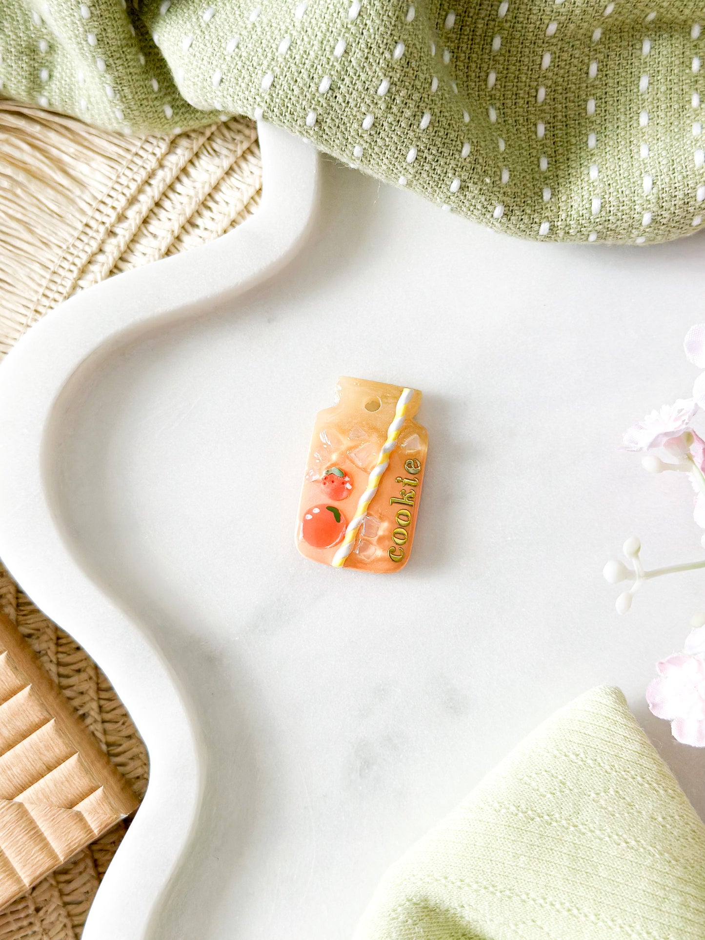 orange juice| pet id tag
