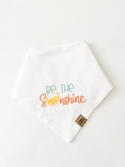 "be the sunshine"| pet bandana