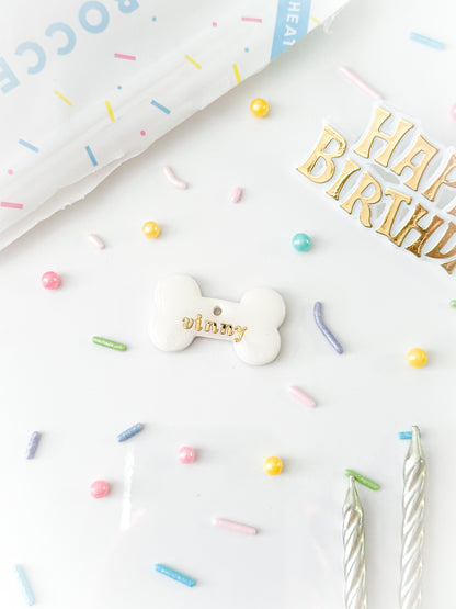 classic bone | pet id tag