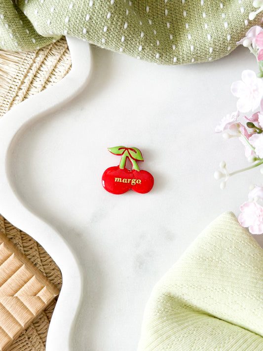cherries | pet id tag
