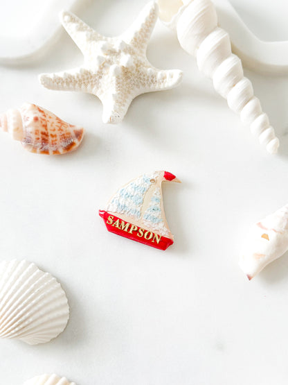 sailboat | pet id tag