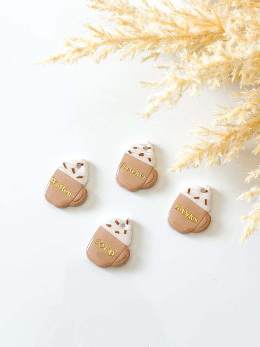 mocha latte| pet id tag