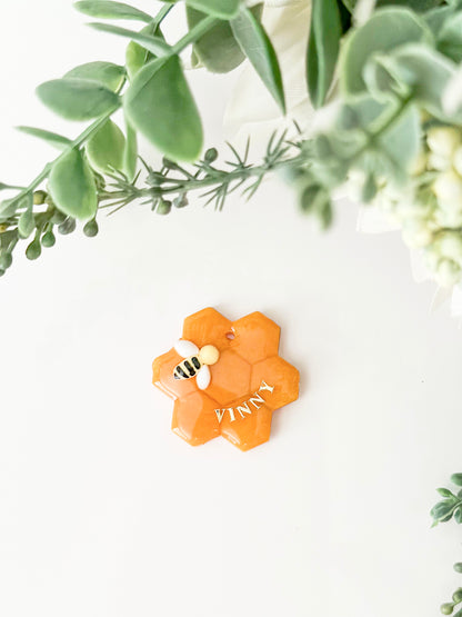 honey comb | pet id tag