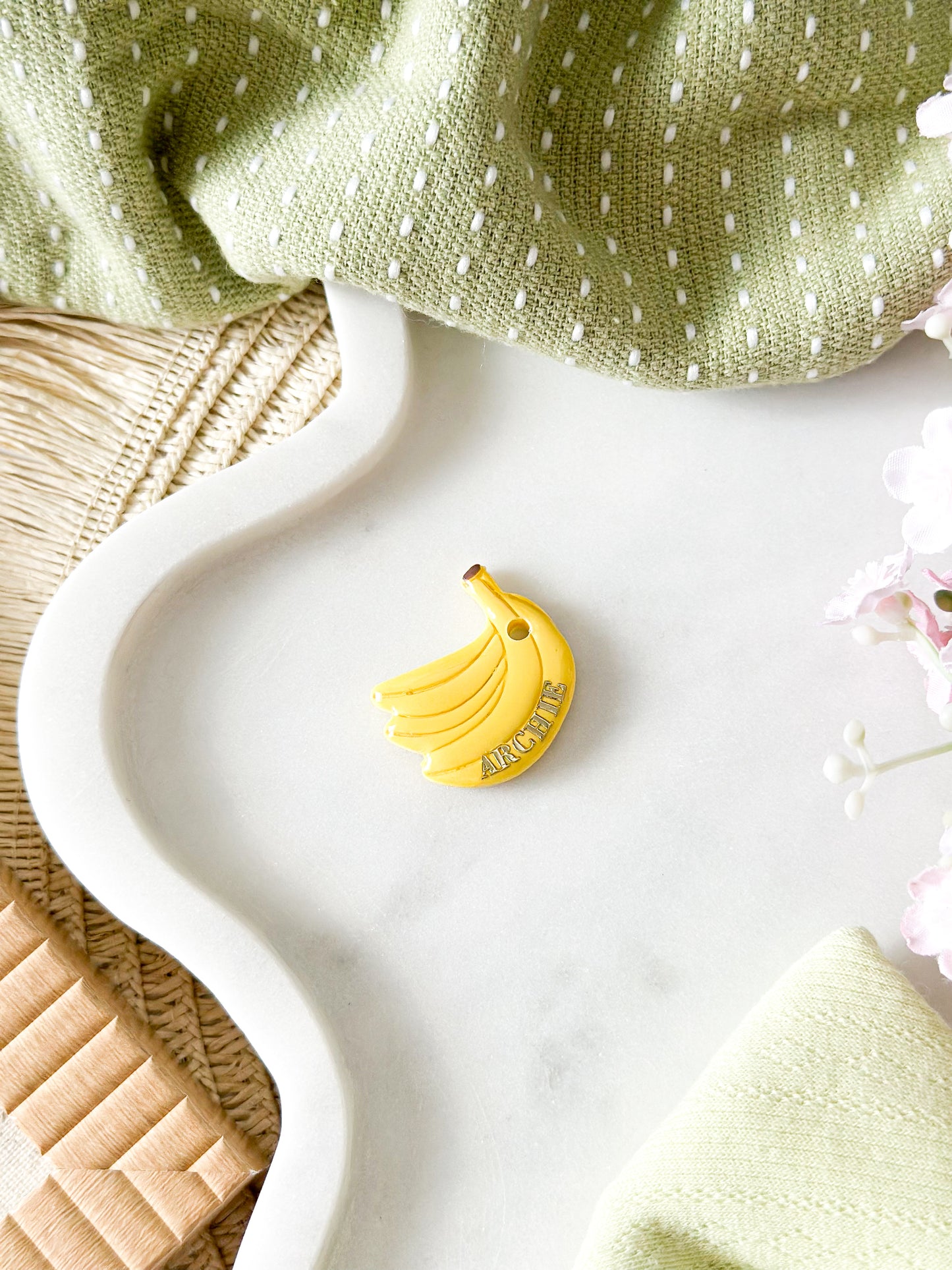 bananas | pet id tag