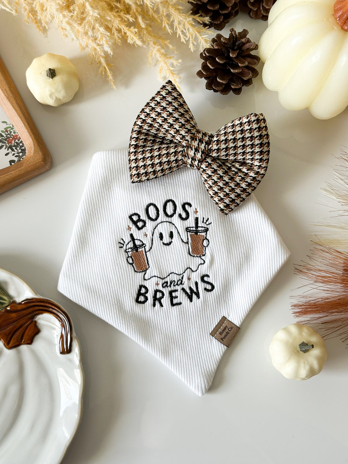 "boos & brews" | pet bandana