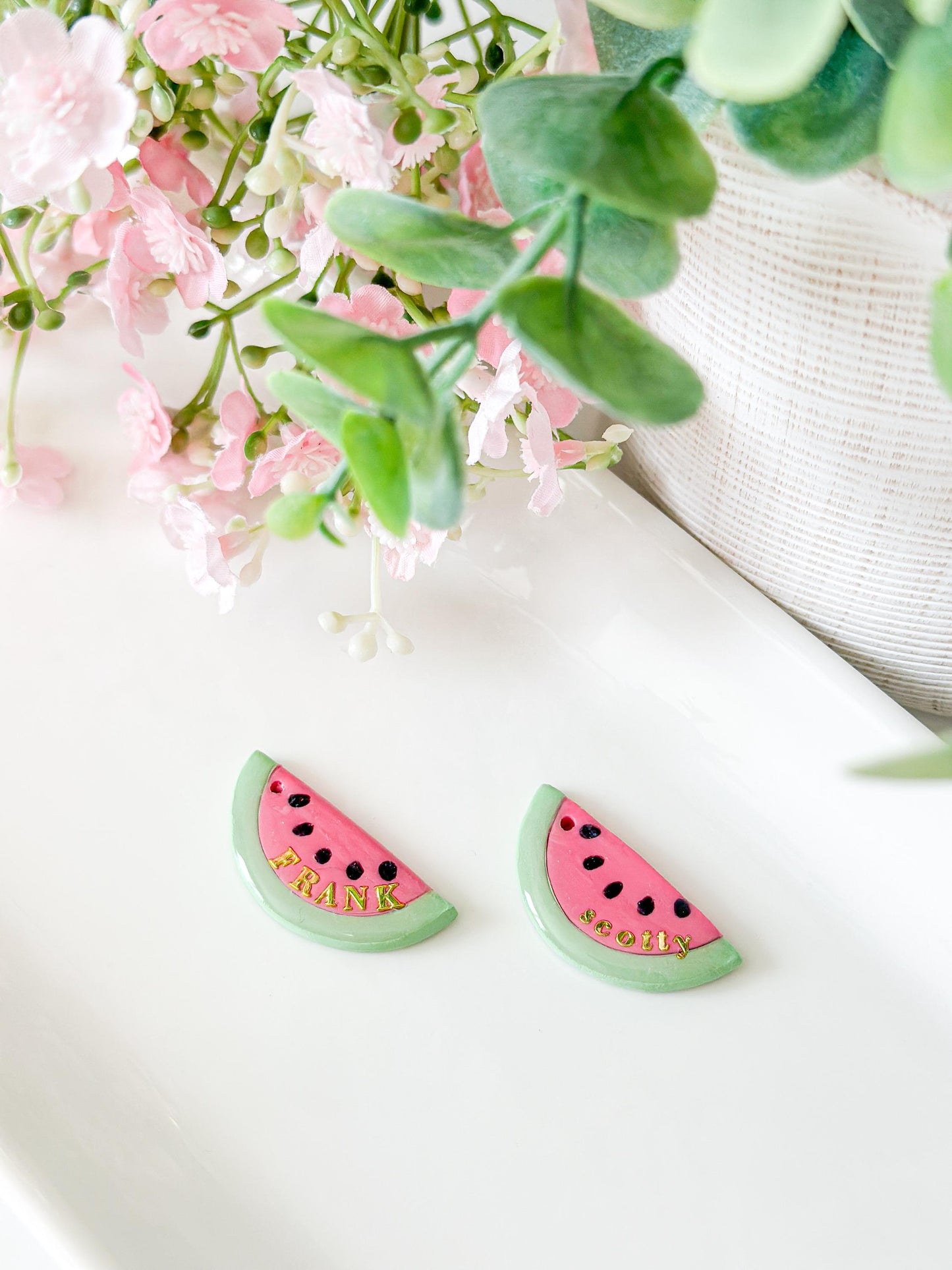watermelon| pet id tag