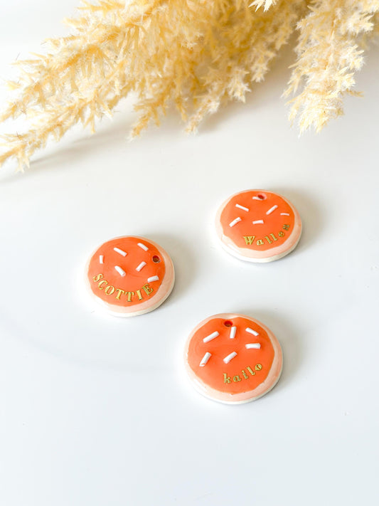 sugar cookie| pet id tag