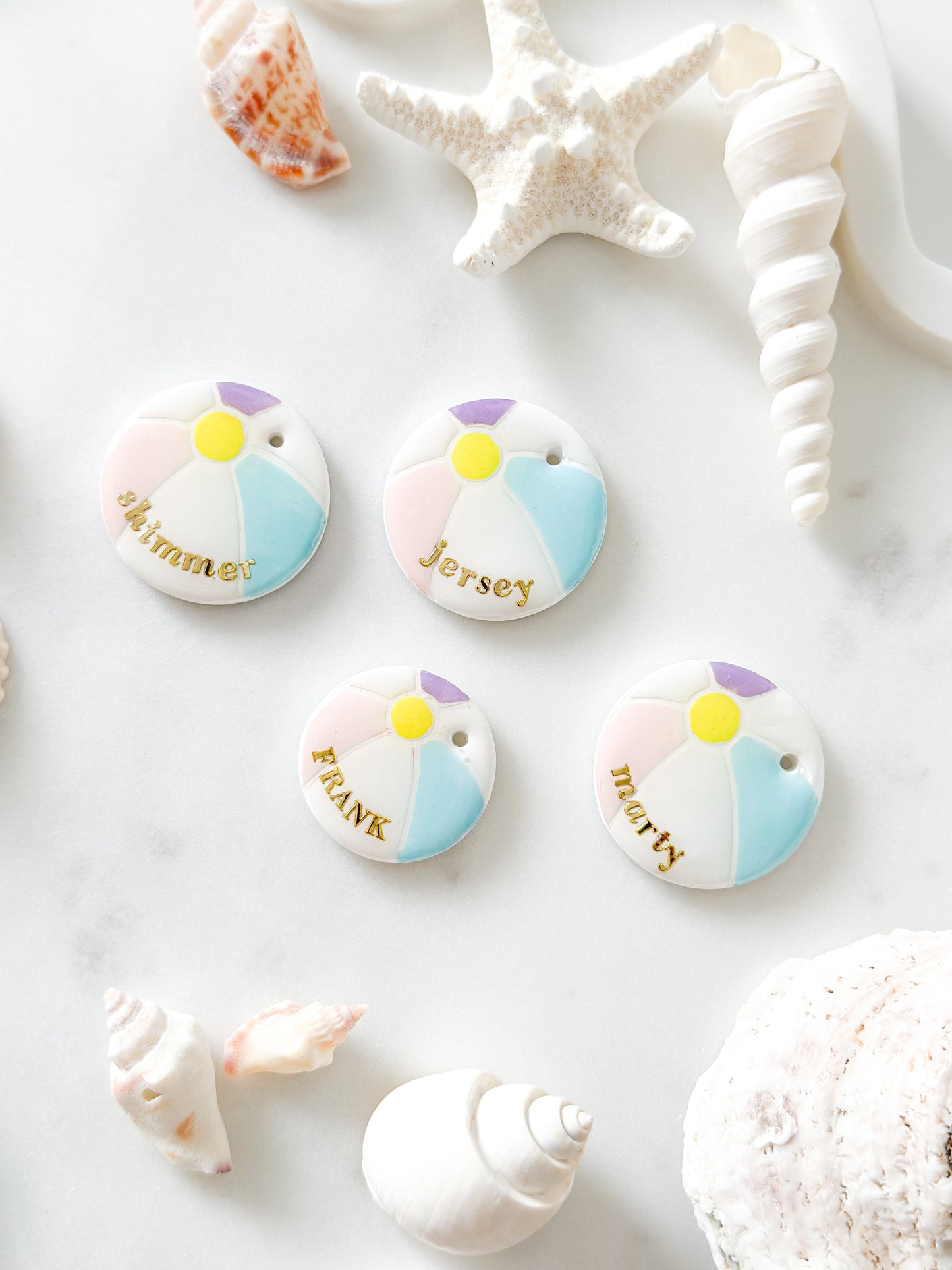 beach ball | pet id tag