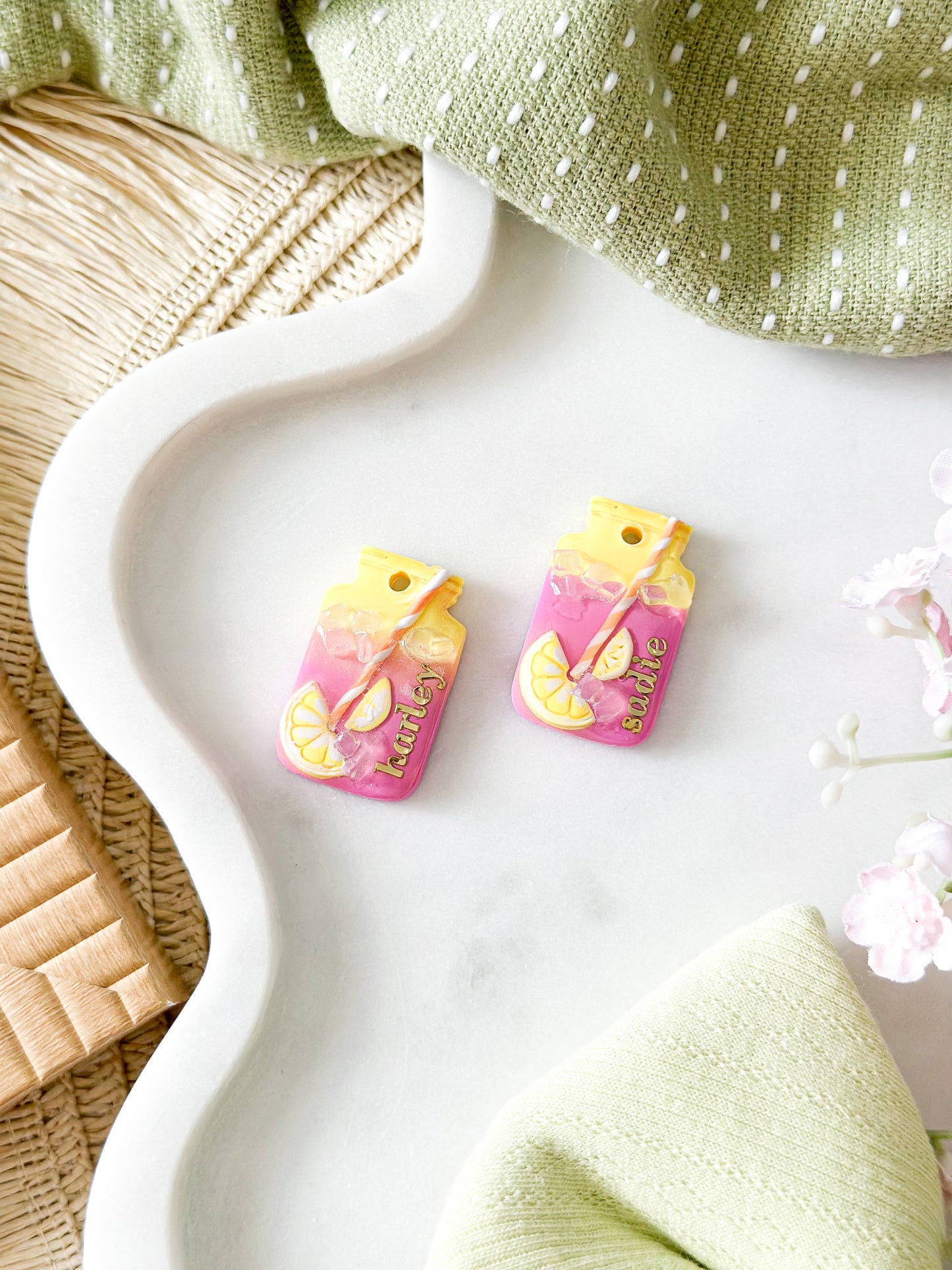 raspberry lemonade | pet id tag
