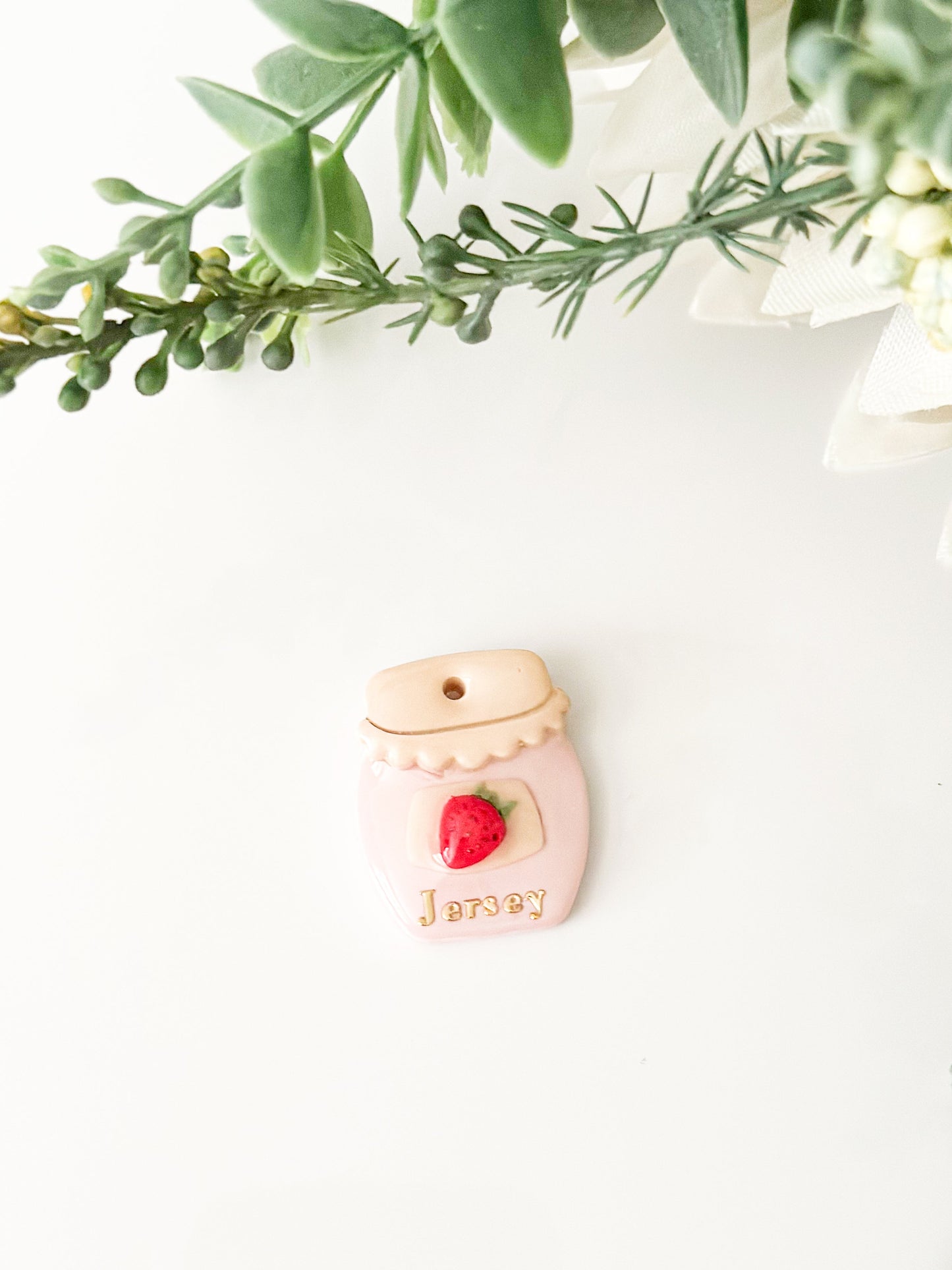 strawberry jam | pet id tag