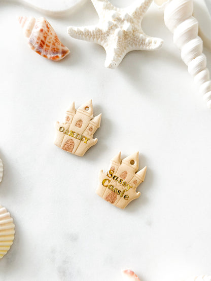 sand castle | pet id tag