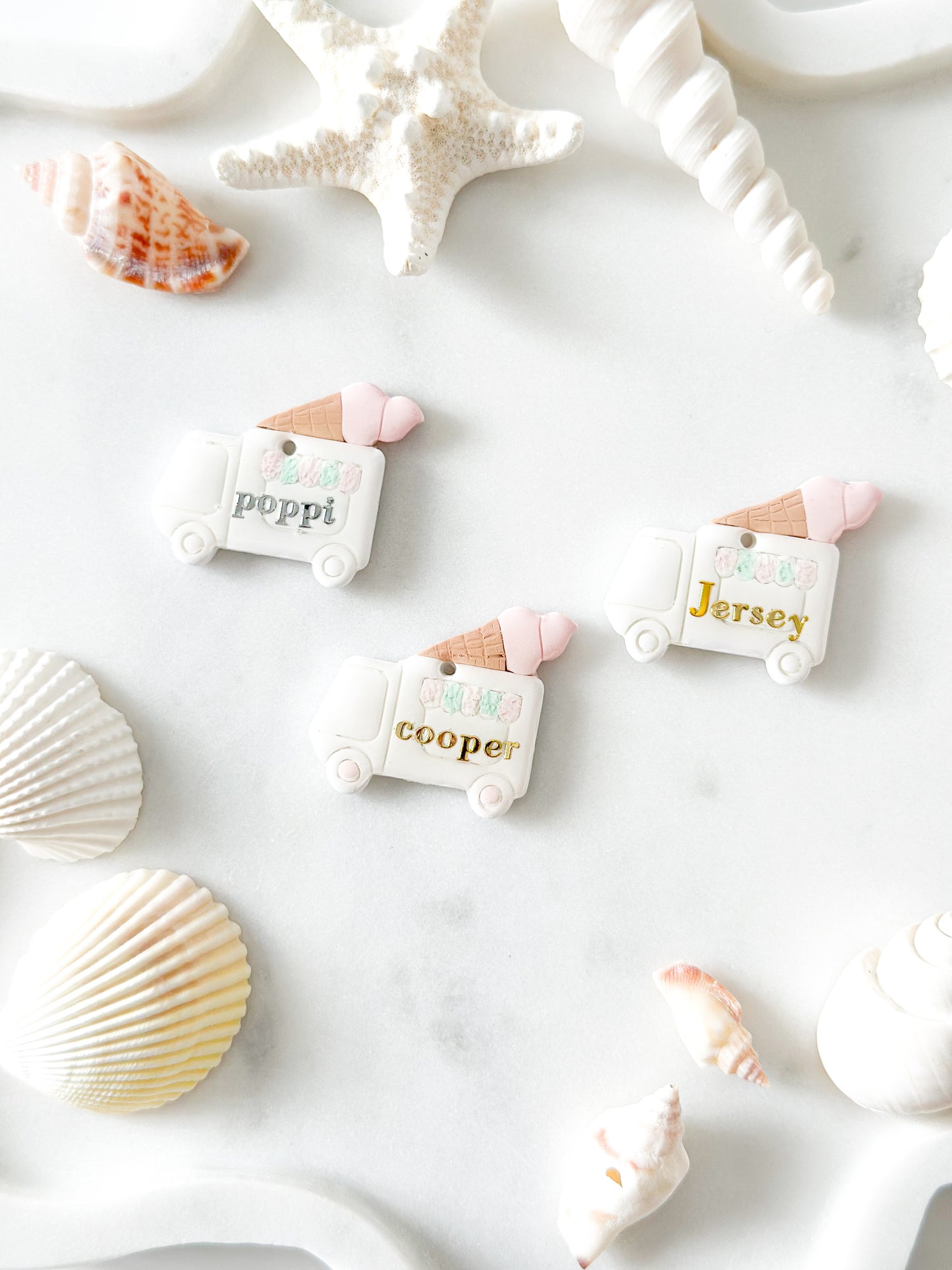 ice cream truck | pet id tag