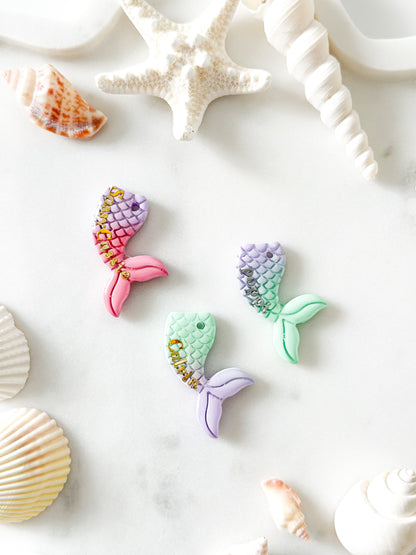 mermaid tail | pet id tag