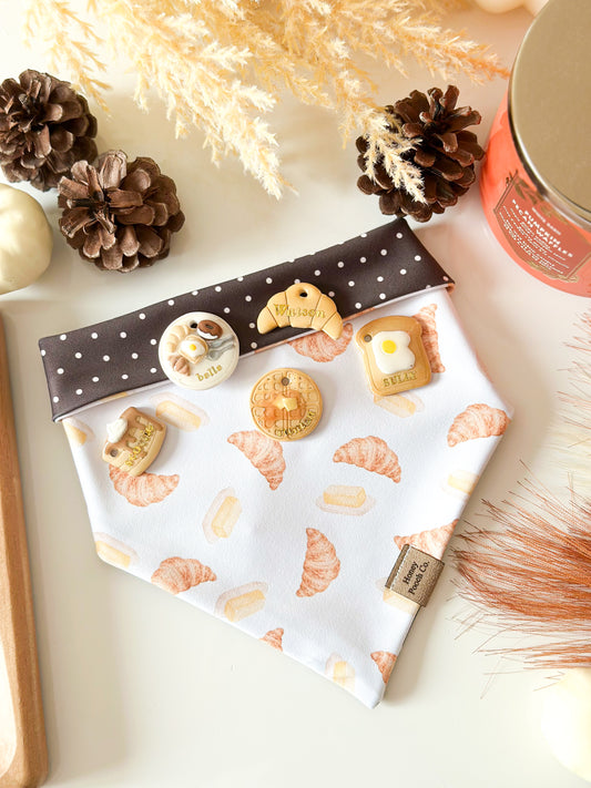 croissant cafe | pet bandana