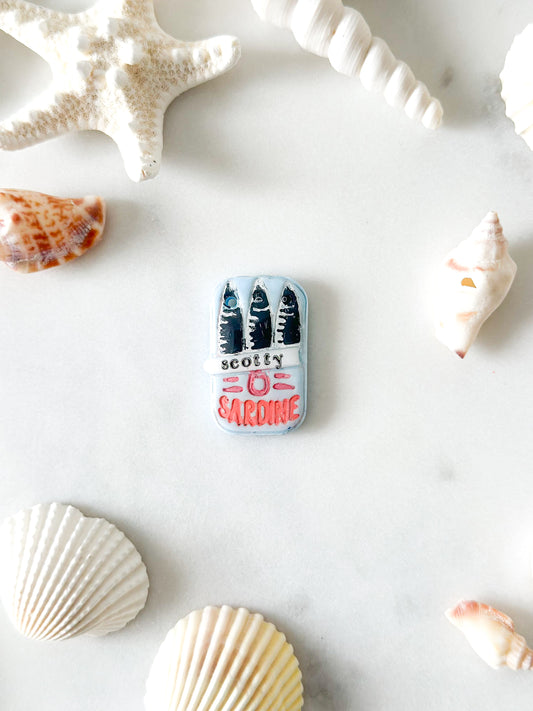 canned sardines | pet id tag