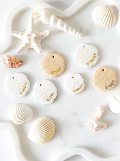 sand dollar | pet id tag