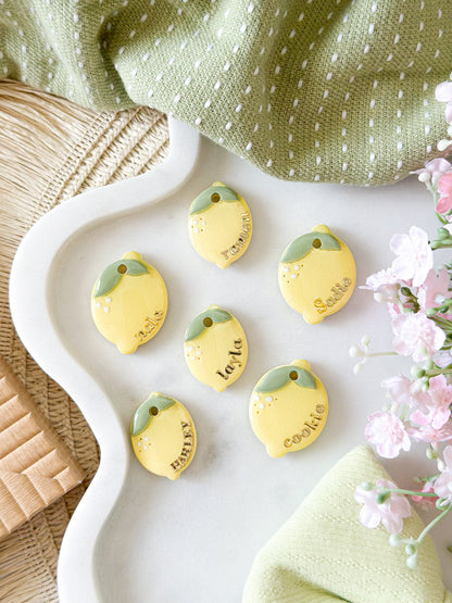 lemon| pet id tag