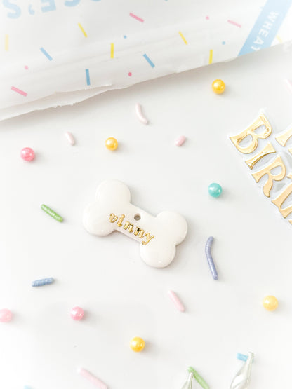 classic bone | pet id tag