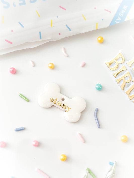 classic bone | pet id tag