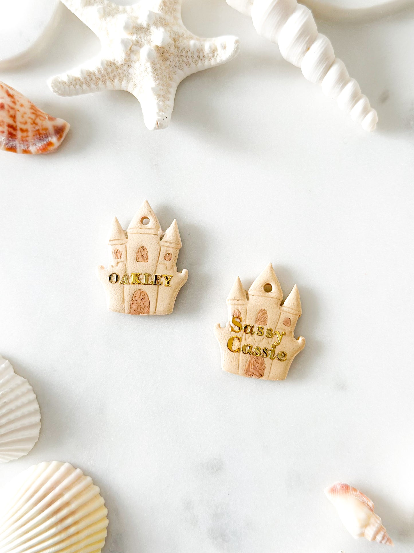 sand castle | pet id tag