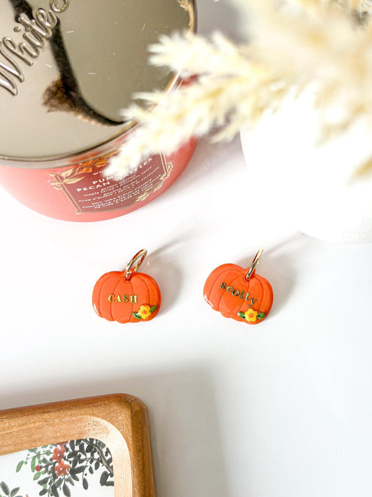 pumpkin| pet id tag