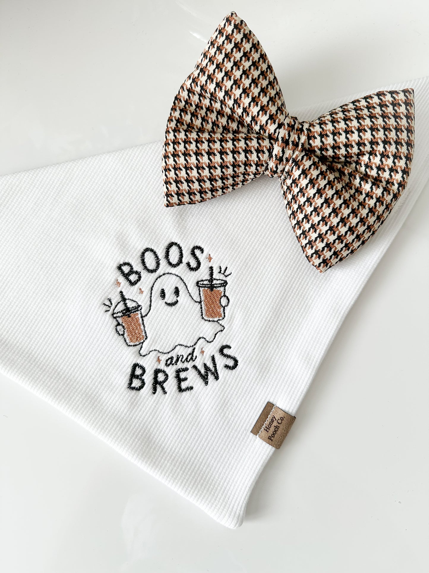 "boos & brews" | pet bandana