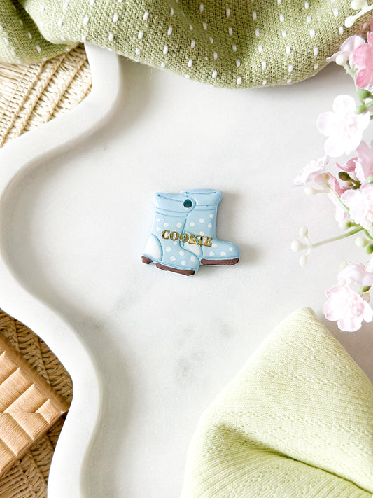 rainboots | pet id tag