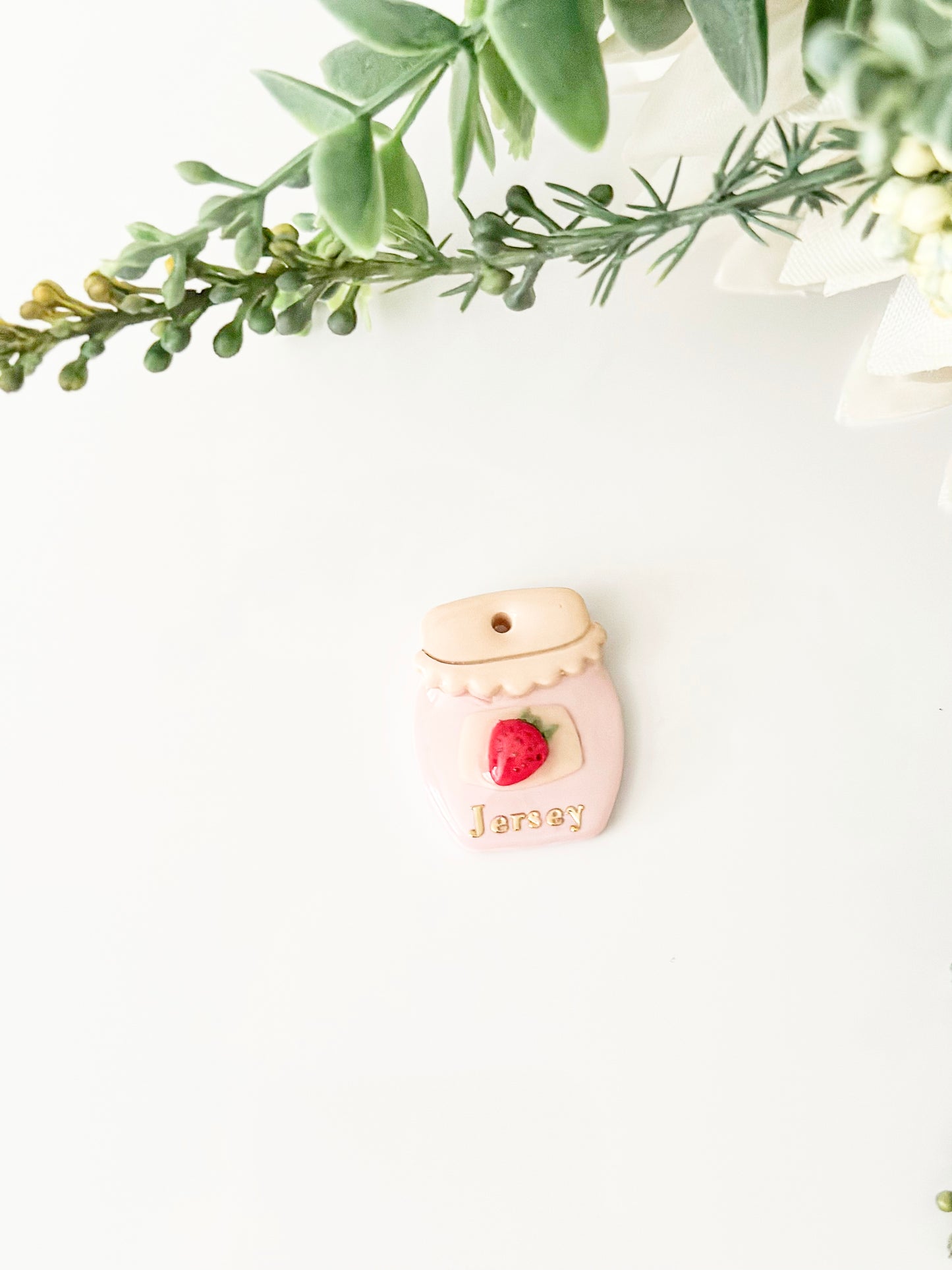 strawberry jam | pet id tag
