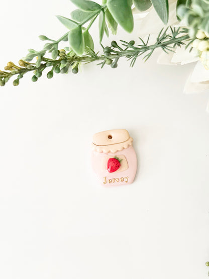 strawberry jam | pet id tag