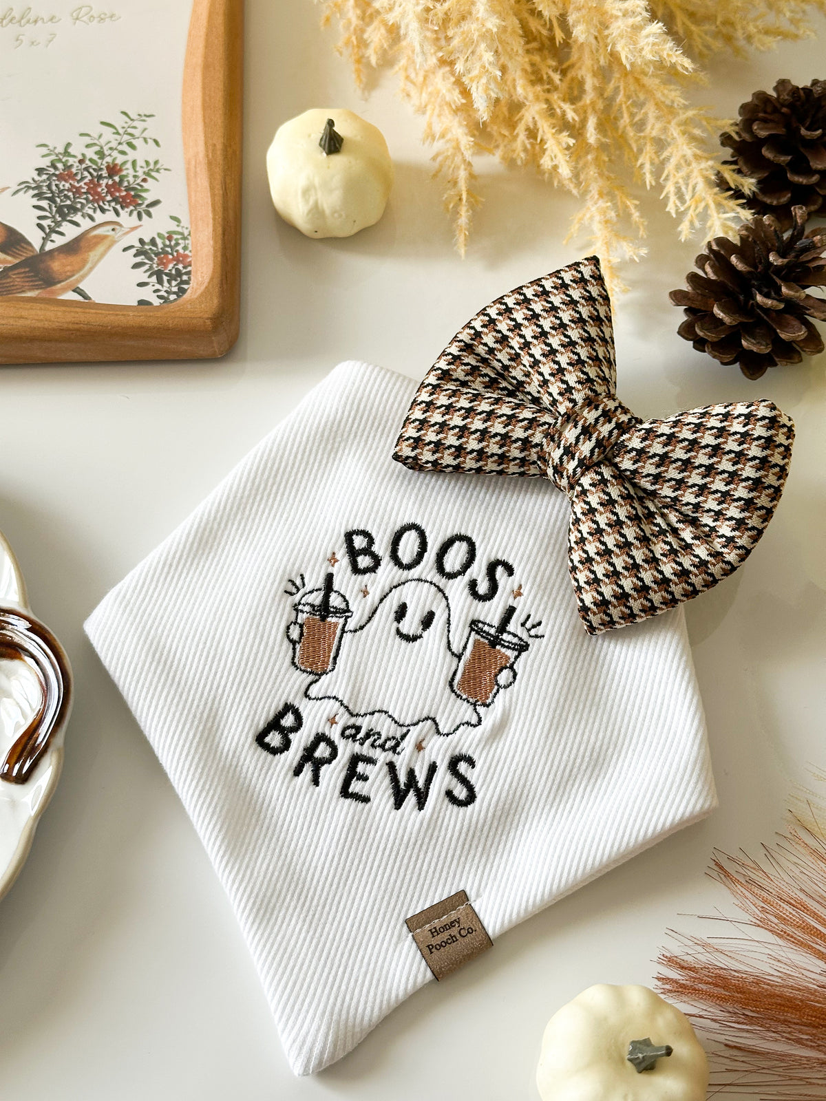 "boos & brews" | pet bandana