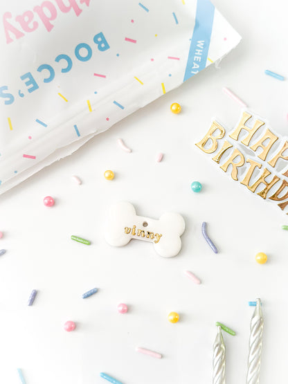 classic bone | pet id tag