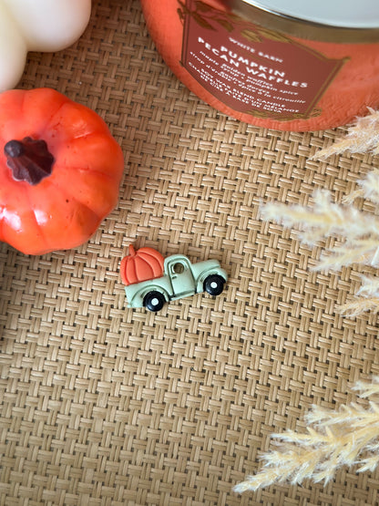 pumpkin truck | pet id tag