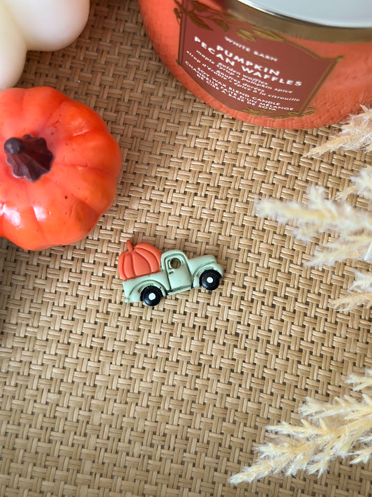pumpkin truck | pet id tag