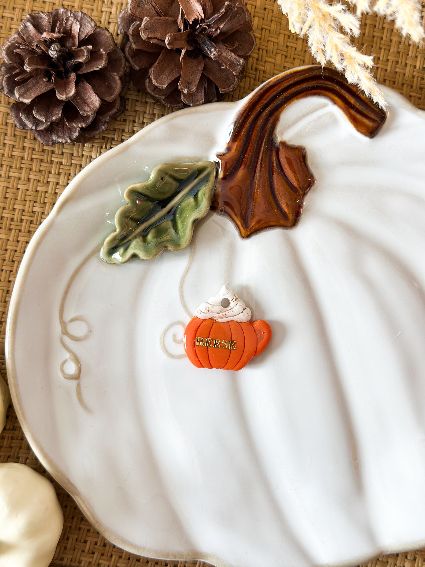 pumpkin spice latte | pet id tag