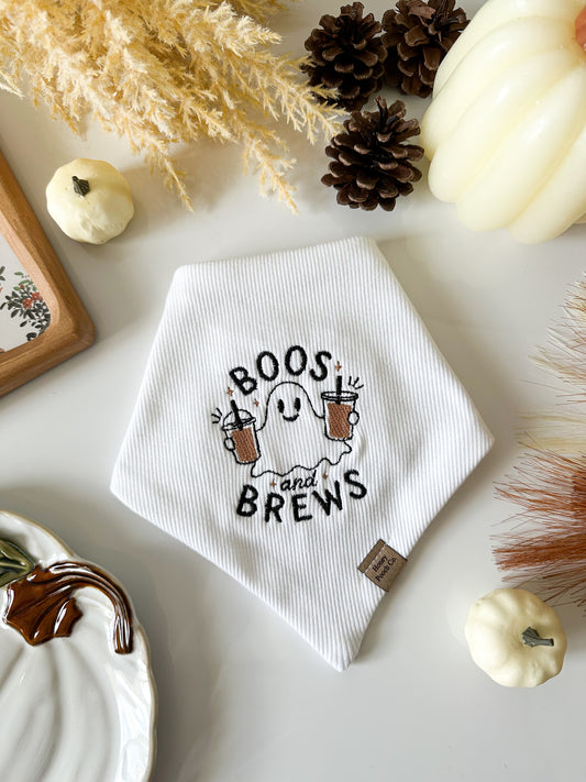 "boos & brews" | pet bandana