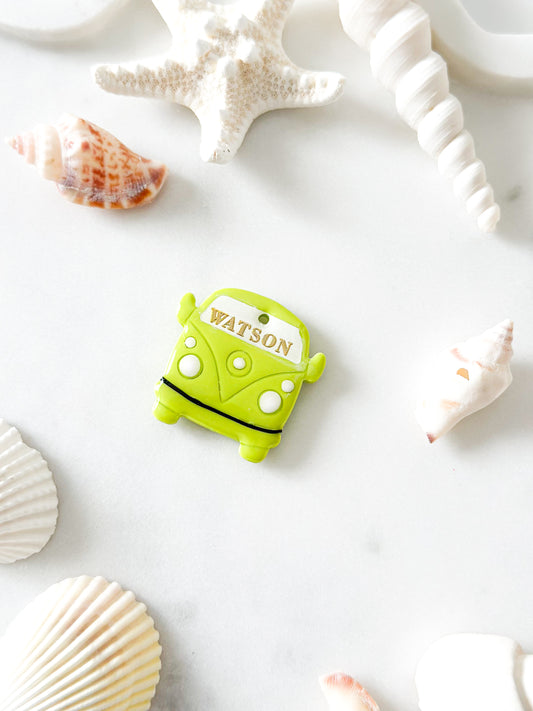 retro van | pet id tag