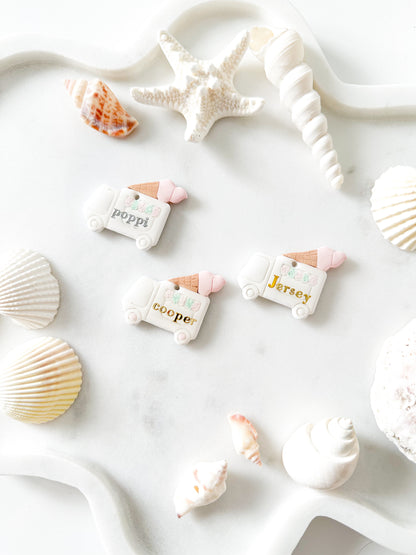 ice cream truck | pet id tag