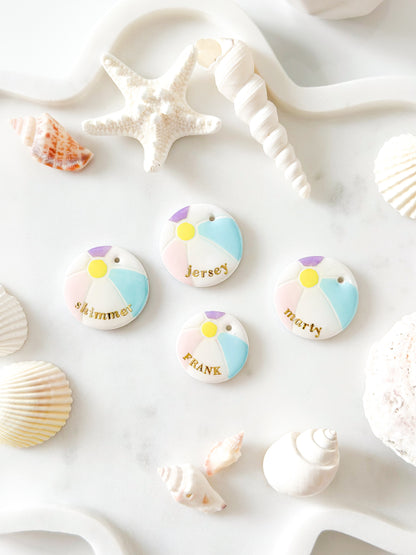 beach ball | pet id tag