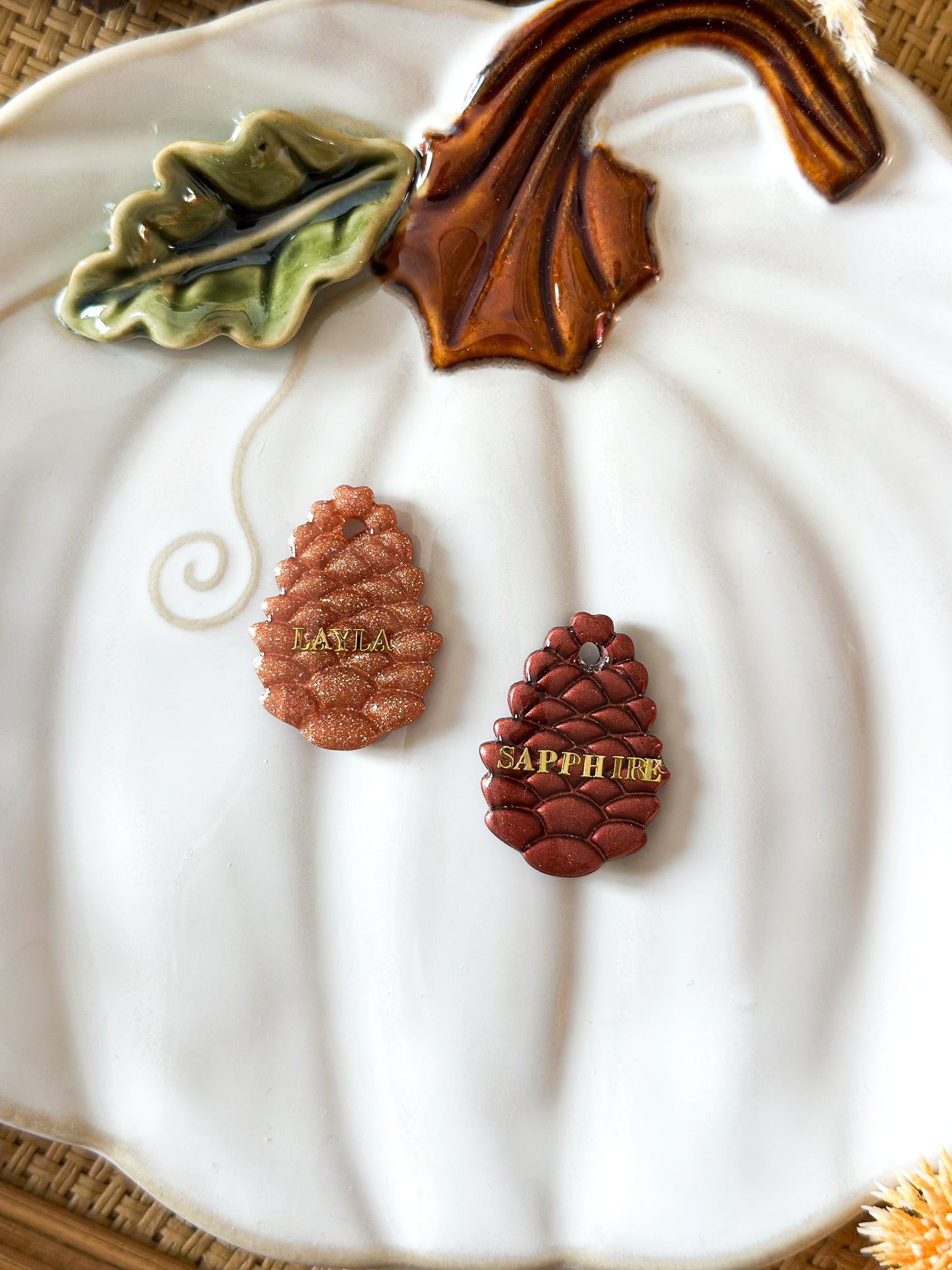 pinecone | pet id tag
