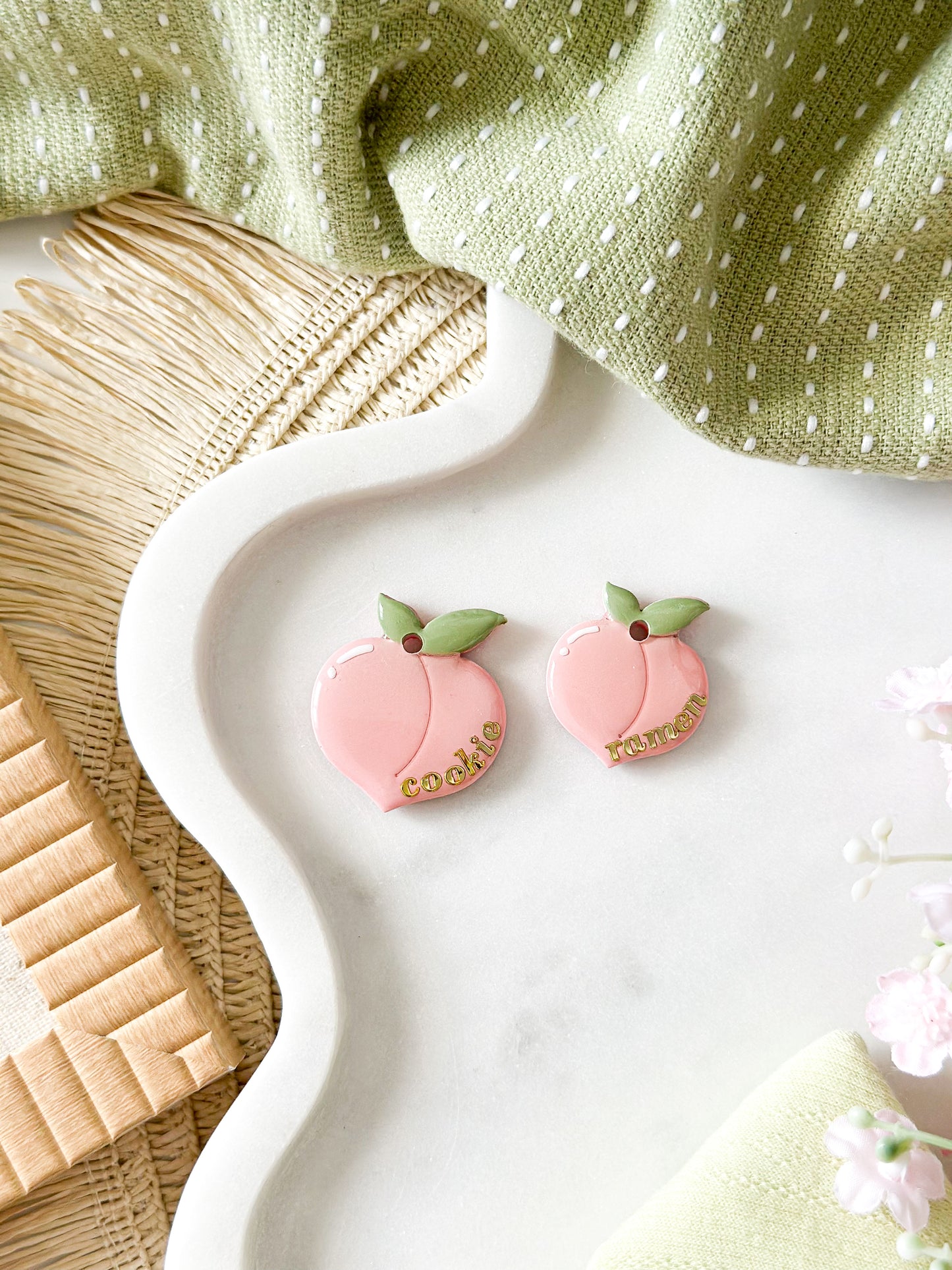 peach | pet id tag
