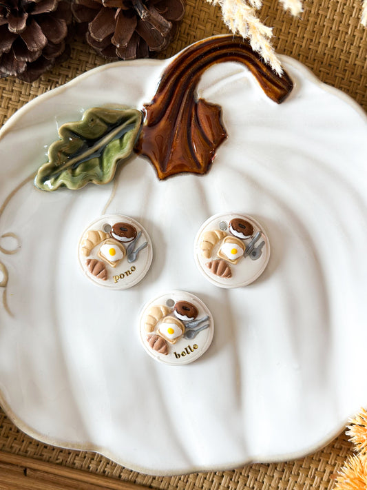 breakfast plate | pet id tag