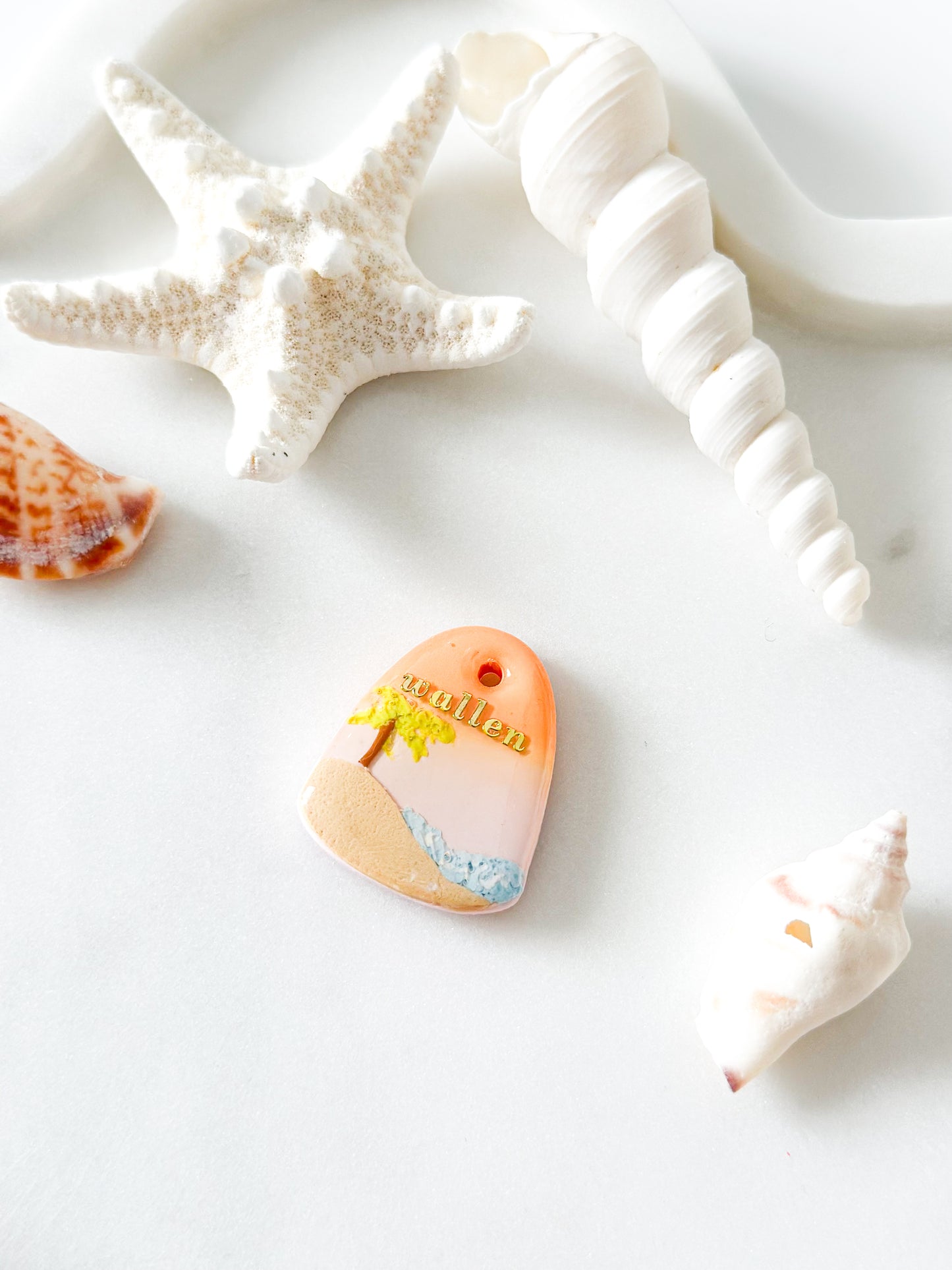 sunset paradise | pet id tag