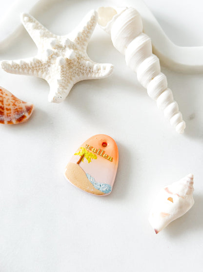 sunset paradise | pet id tag