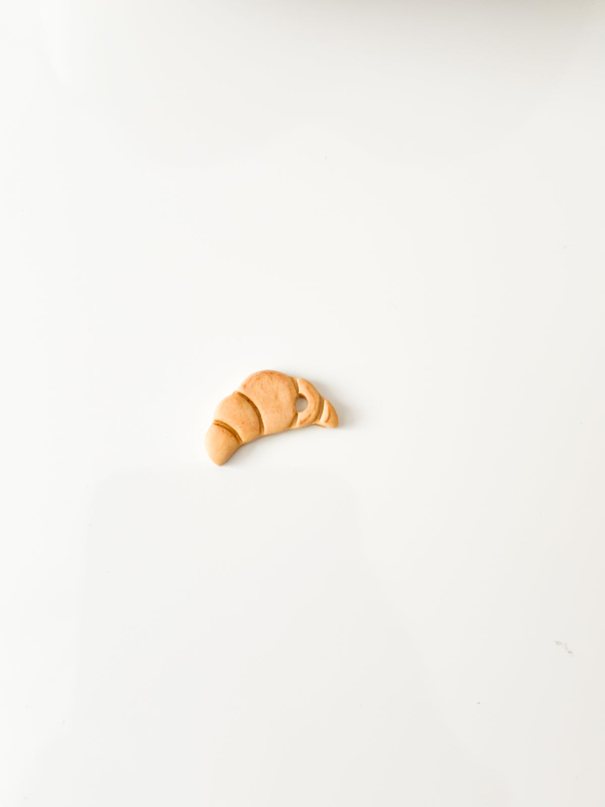 croissant clay charm
